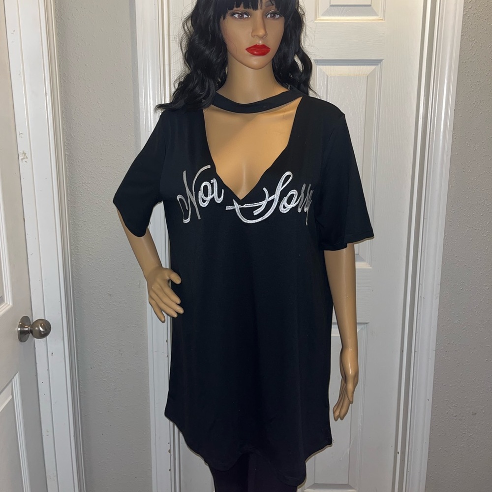 K+GLAM Oversized “Not Sorry” Shirt (XL)